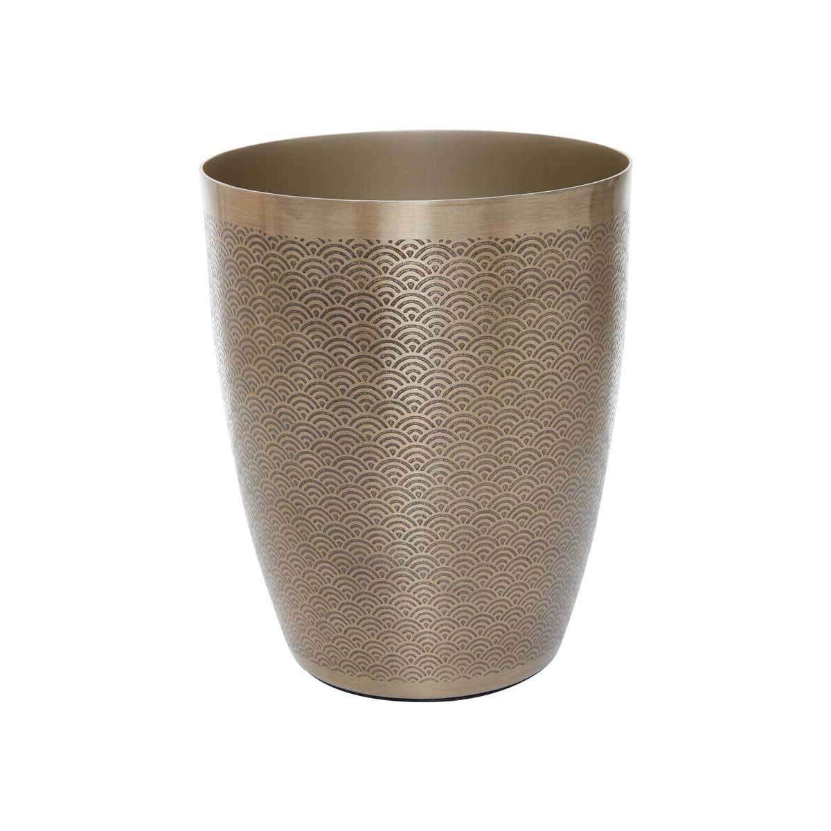 Allera Detail Aluminium Waste Bin 26H x21Dx21W cm