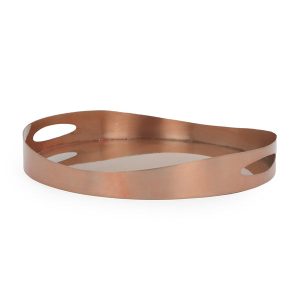 Alphal - Polished copper Tray - L 35cm x W 35cm x H 5cm