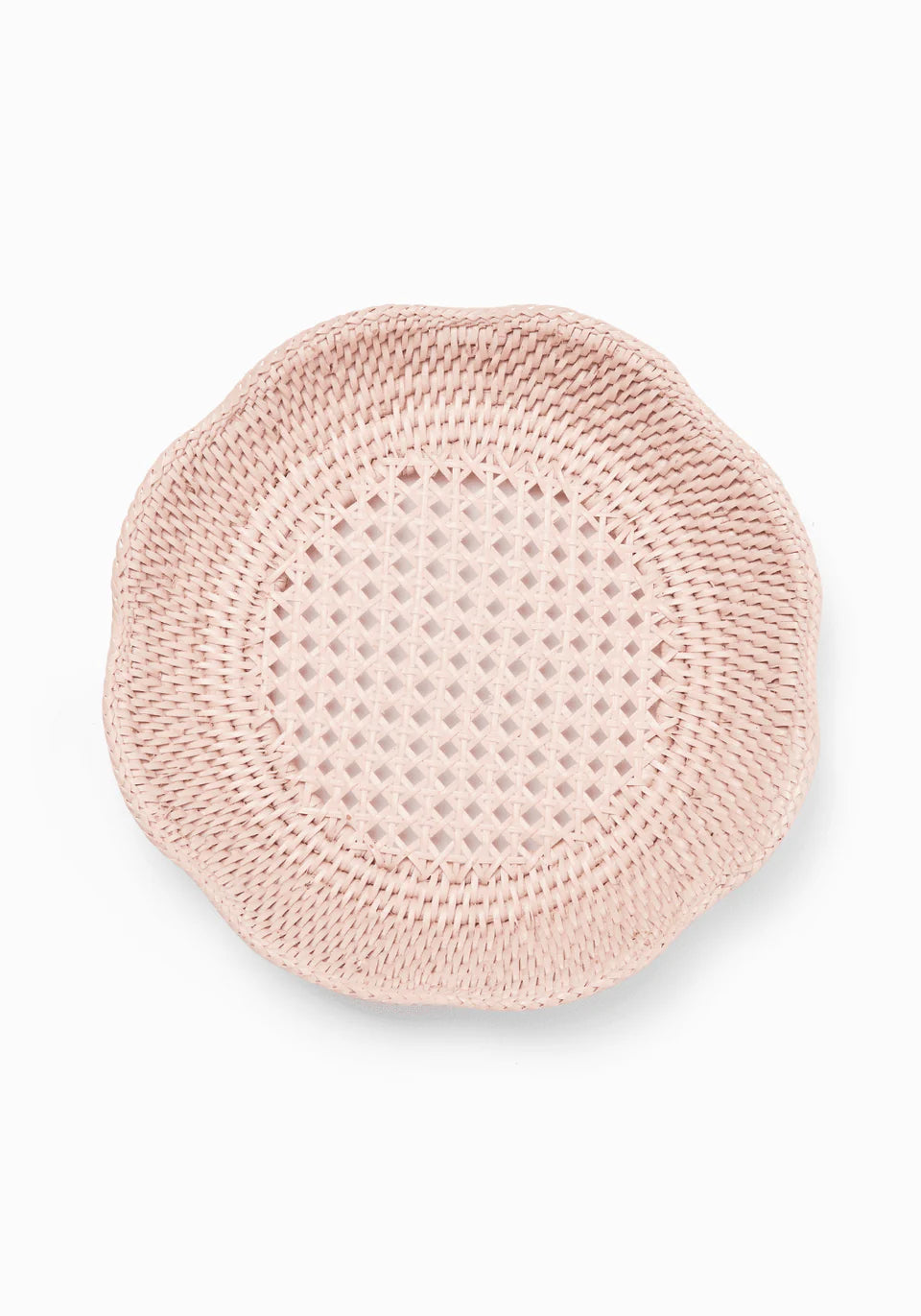 Rattan Serving Tray - PINK - 6cm x 25cm