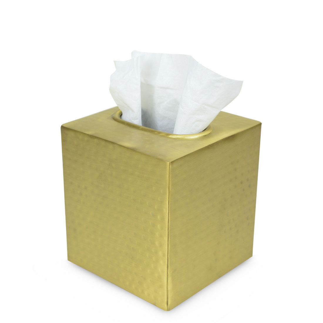 Wade Hammered Metal Tissue Box Cover The London Homeware Company