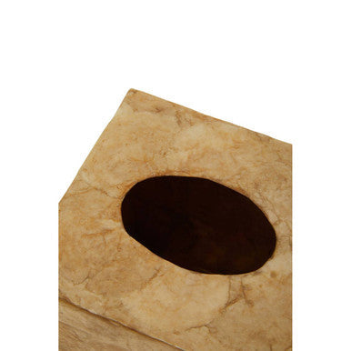 Palu Beige Seashell Square Tissue Box 14cm