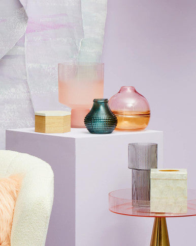 Palu White Shell Square Tissue Box 14cm