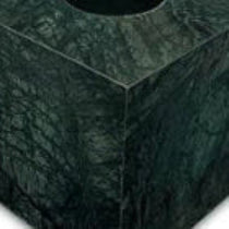 Bakerly - Green marble cubed tissue box 14.5cm