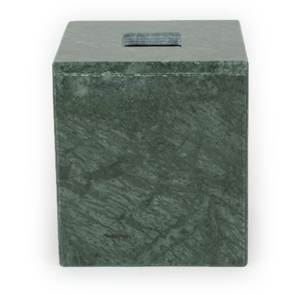 Bakerly - Green marble tissue box 13cm