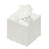 Carnaby  - White Lacquer  Cubed Tissue Box Cover 13CM