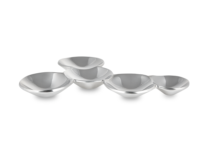 Rivington - Five Compartment Metal Snack Dish