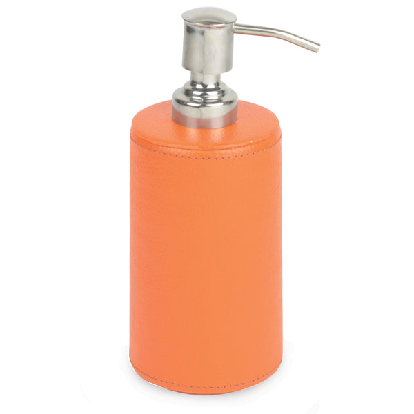 NEW | Connaught - Orange Faux Leather Soap Dispenser