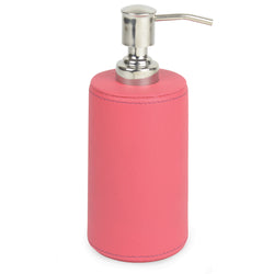 NEW | Penley - Pink Faux Leather Soap Dispenser