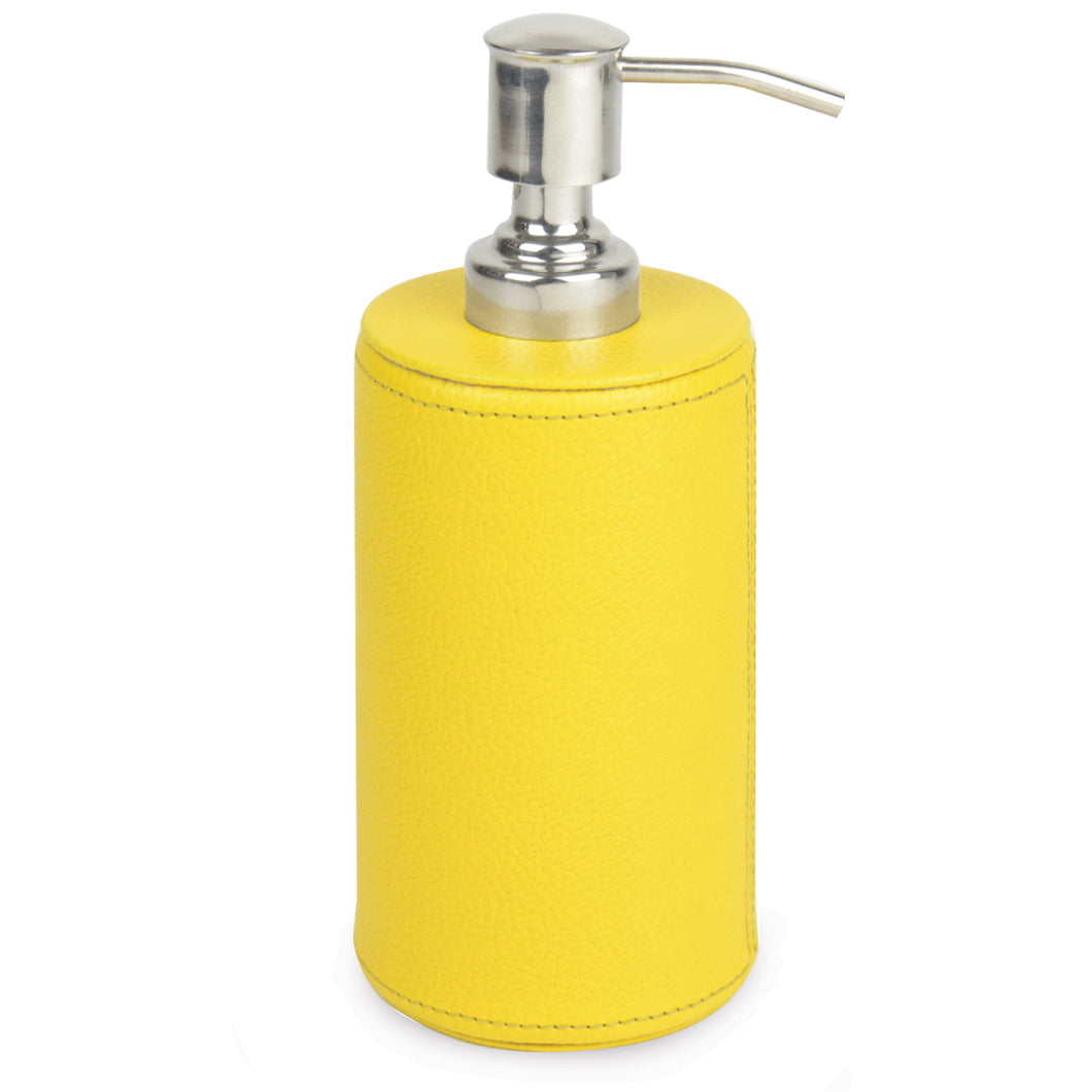 NEW | Bloomfield - Yellow Faux Leather Soap Dispenser