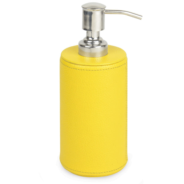 NEW | Bloomfield - Yellow Faux Leather Soap Dispenser