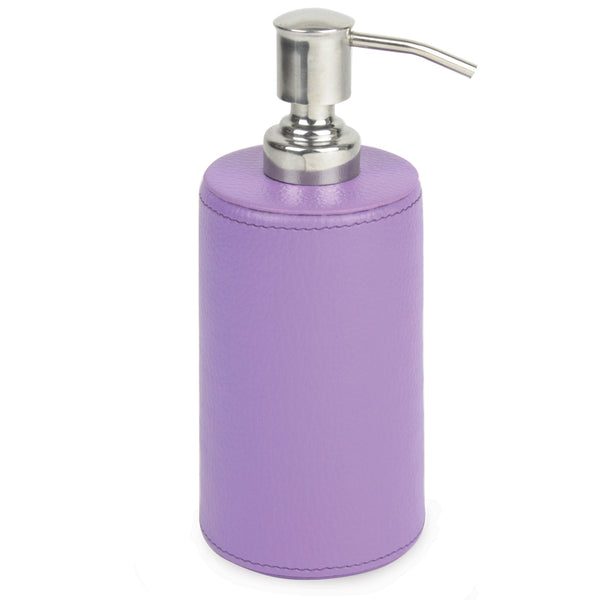 NEW | Cherbury  - Purple Faux Leather Soap Dispenser