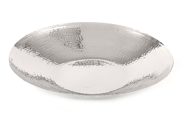 Chiltern - Hammered Metal Fruit Bowl - Dimensions: 35cm x H7cm