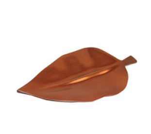 Copperleaf -  Copper Leaf Shaped Fruit Tray