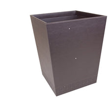 Load image into Gallery viewer, Moorgate - Brown Faux Leather Tapered Waste Bin
