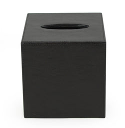 Kemp in Black - Black Suede Look Tissue Box Cover