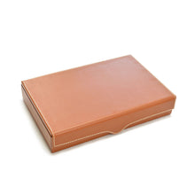 Load image into Gallery viewer, Aston - Tanned Faux Leather Jewellery Box
