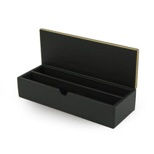 Load image into Gallery viewer, Wimbledon - Green Faux Leather Stationary Box

