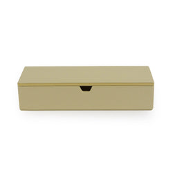 Downing - BeigeFaux Leather Stationary Box