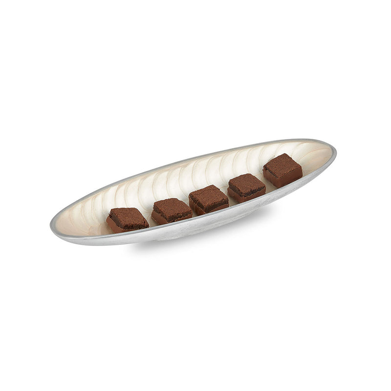 Trebeck - Cream Enamel Metal Snack Dish