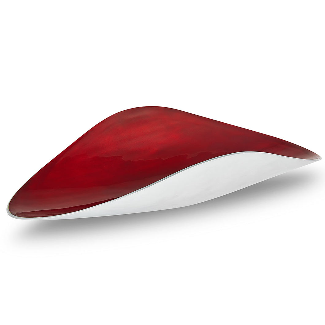 Harrington - Red Enamel & Metal Fruit Bowl