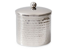 Load image into Gallery viewer, Hammersmith - Round Hammered Metal Bath Salt Container
