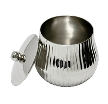 Load image into Gallery viewer, Diana - Ribbed Metal Bath Salt Container
