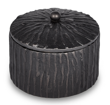 Load image into Gallery viewer, Portobello - Bark Textured Metal Bath Salt Container
