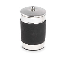 Load image into Gallery viewer, Otto - Bath Salt Container in Polished Metal With Leather Band
