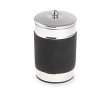 Load image into Gallery viewer, Otto - Bath Salt Container in Polished Metal With Leather Band
