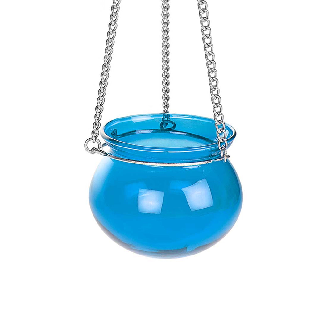 London Eye - Blue Hanging Metal Candle Holder