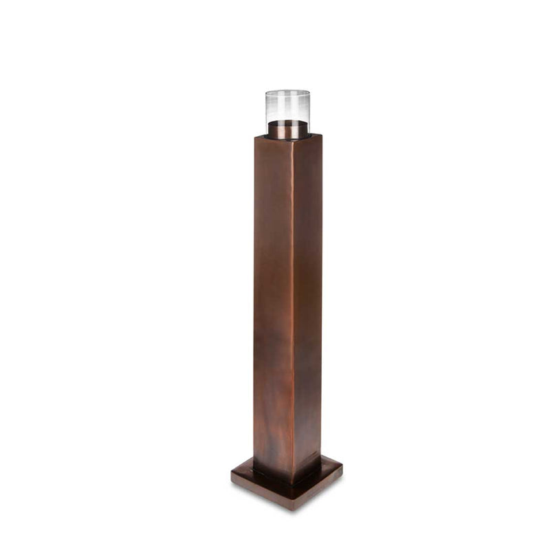 Rupert - Antique Copper Tower Candle Holder