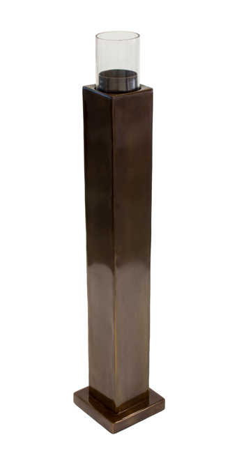 Rupert - Antique Copper Tower Candle Holder