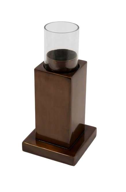 Rupert - Antique Copper Tower Candle Holder