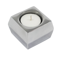 Load image into Gallery viewer, Katherine - Square Polished Metal Candle Holder
