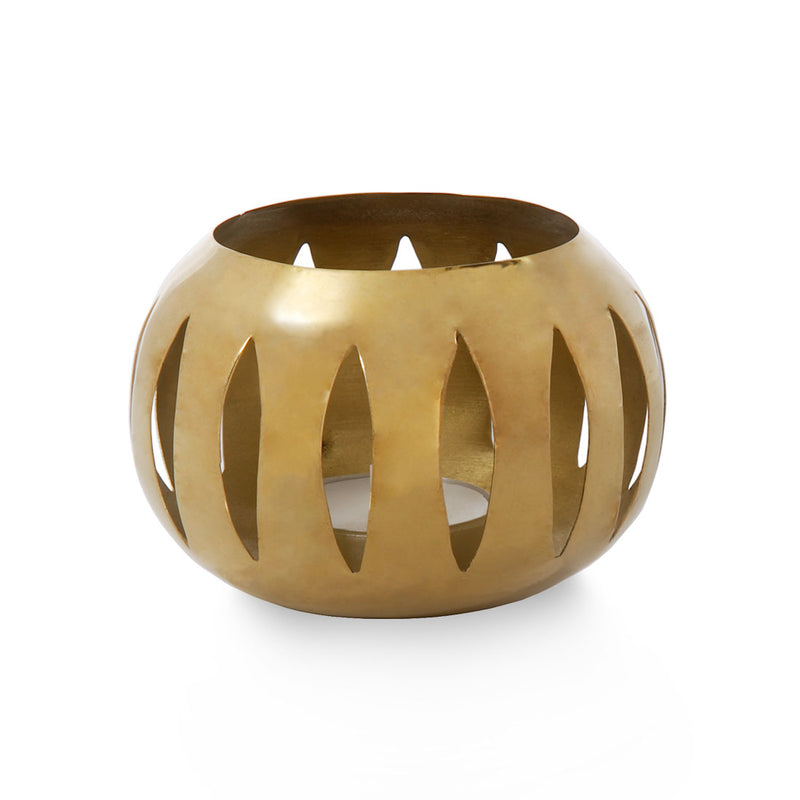 Penfold - Brass Cut Out Candle Holder