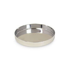 Load image into Gallery viewer, Layton - Raised Edge Polished Metal Round Coaster
