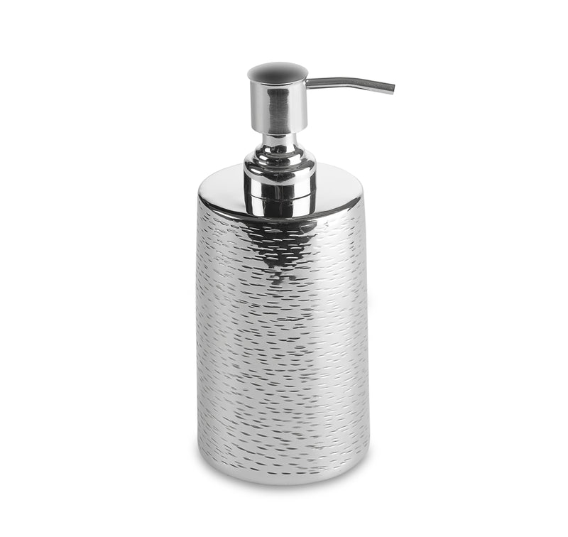 Temple - Patterned Polished Metal Soap Dispenser