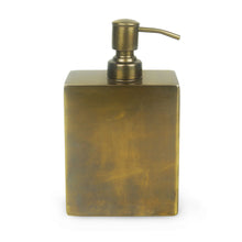 Load image into Gallery viewer, Windsor - Antique Brass and Polished Metal Soap Dispenser
