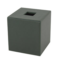 Wimbledon - Green Leather Tissue Box Cover