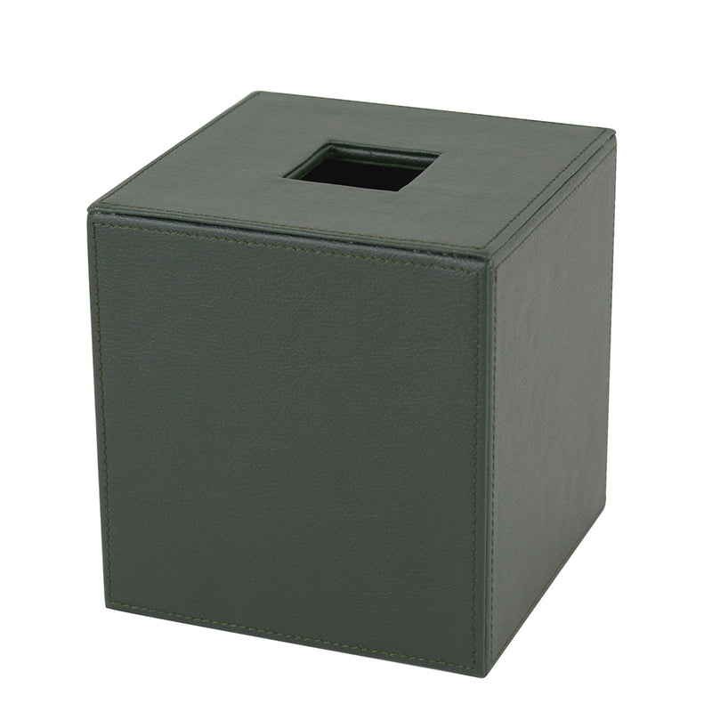 Wimbledon - Green Leather Tissue Box Cover