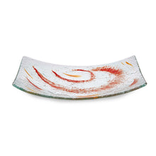 Load image into Gallery viewer, Rex - Orange Patterned Glass Tray

