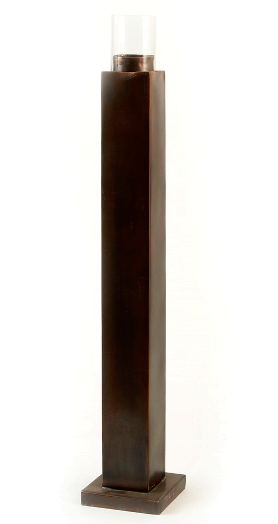 Rupert - Antique Copper Tower Candle Holder
