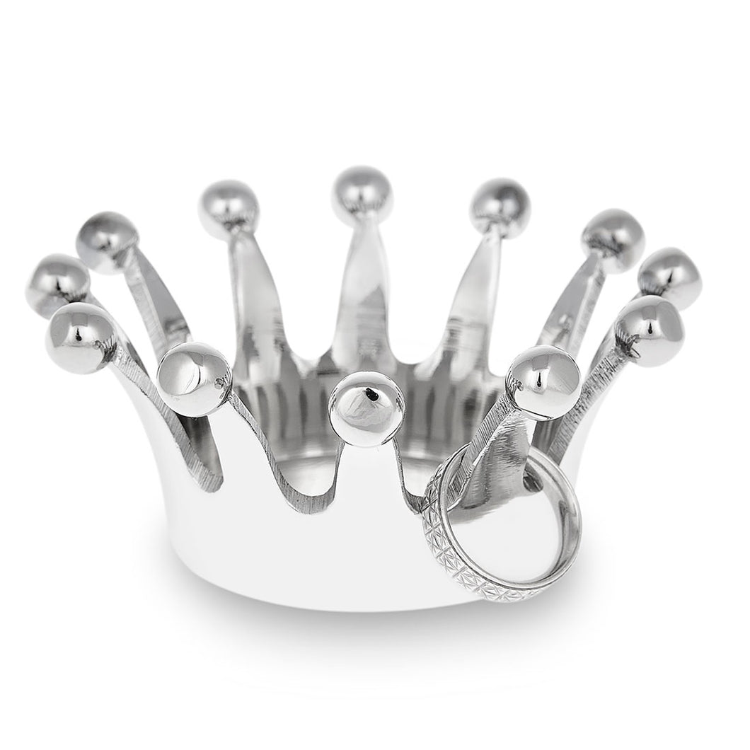 Royal Oak - Polished Metal Crown Ring Holder
