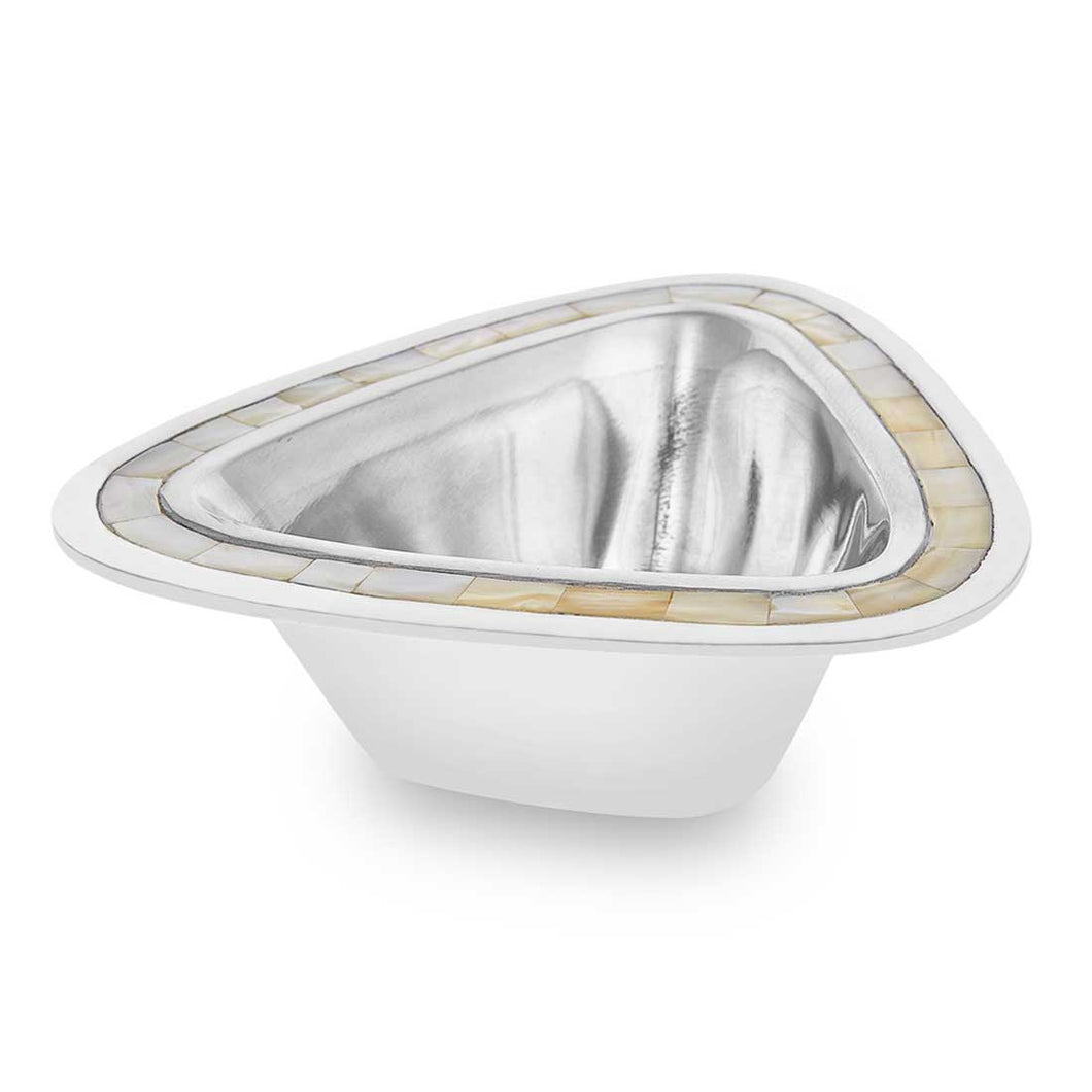 Queen - Triangle Metal & Mother of Pearl Jewellery Tray