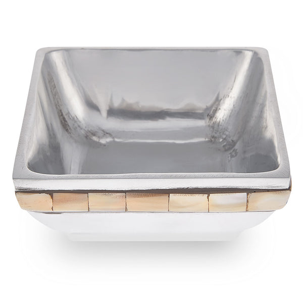 Queen - Square Metal & Mother Of Pearl Jewellery Tray