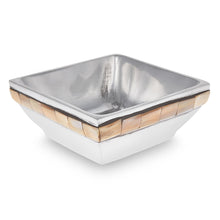 Load image into Gallery viewer, Queen - Square Metal &amp; Mother Of Pearl Jewellery Tray
