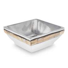 Load image into Gallery viewer, Queen - Square Metal &amp; Mother Of Pearl Jewellery Tray
