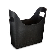 Load image into Gallery viewer, Queensway - Black Faux Leather Magazine Holder
