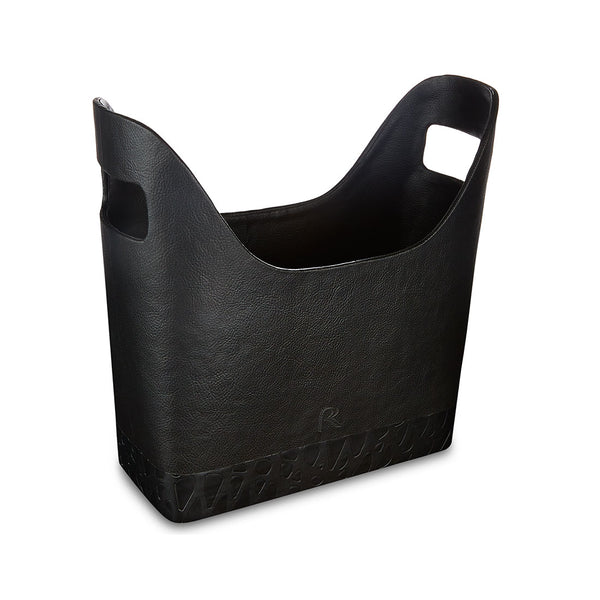 Queensway - Black Faux Leather Magazine Holder