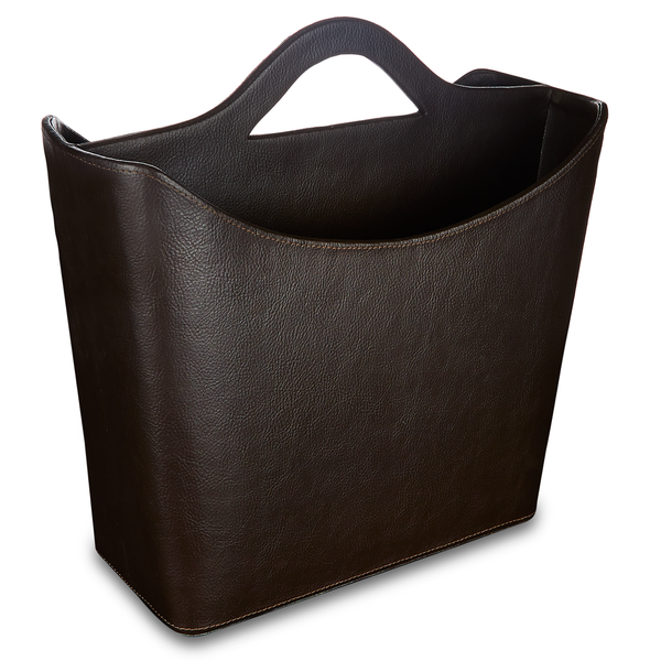 Monument - Brown Faux Leather Magazine Holder